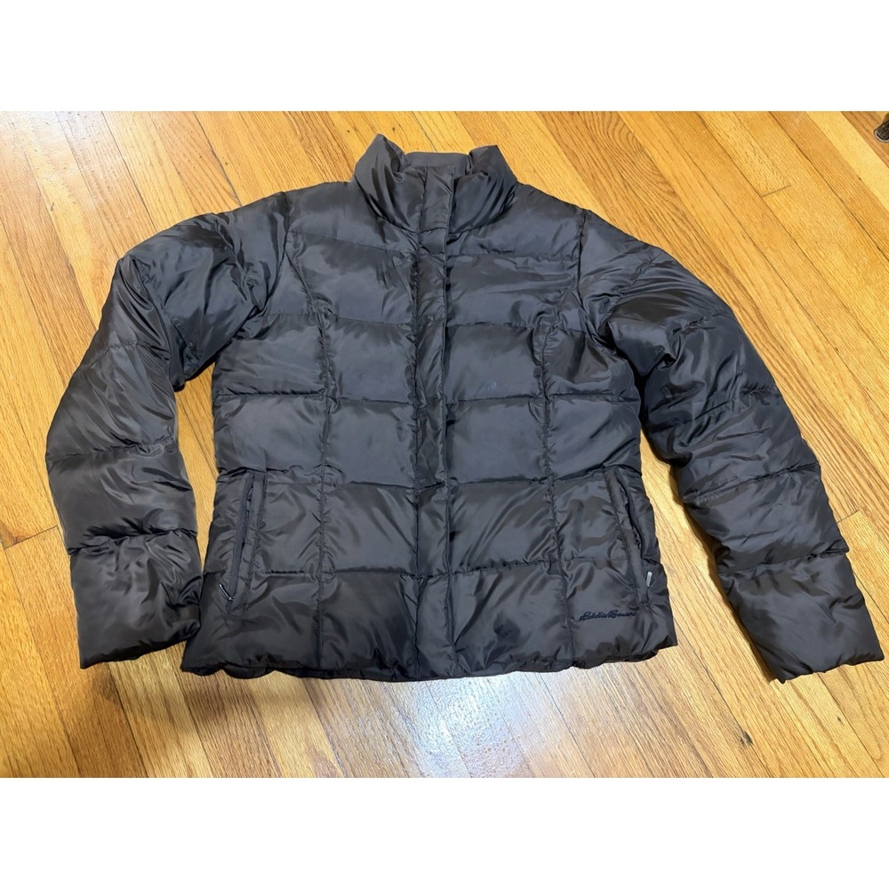 Eddie Bauer Women's Premium Quality Goose Down Jacket Brown Size Large